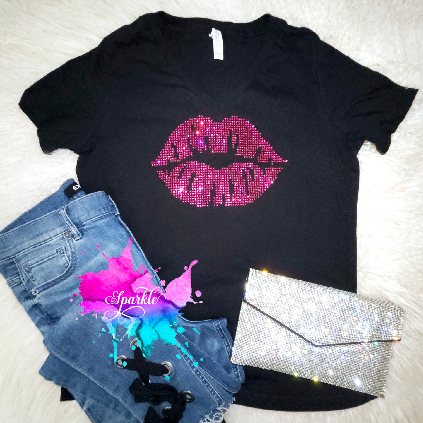 Lips Crystallized Tee