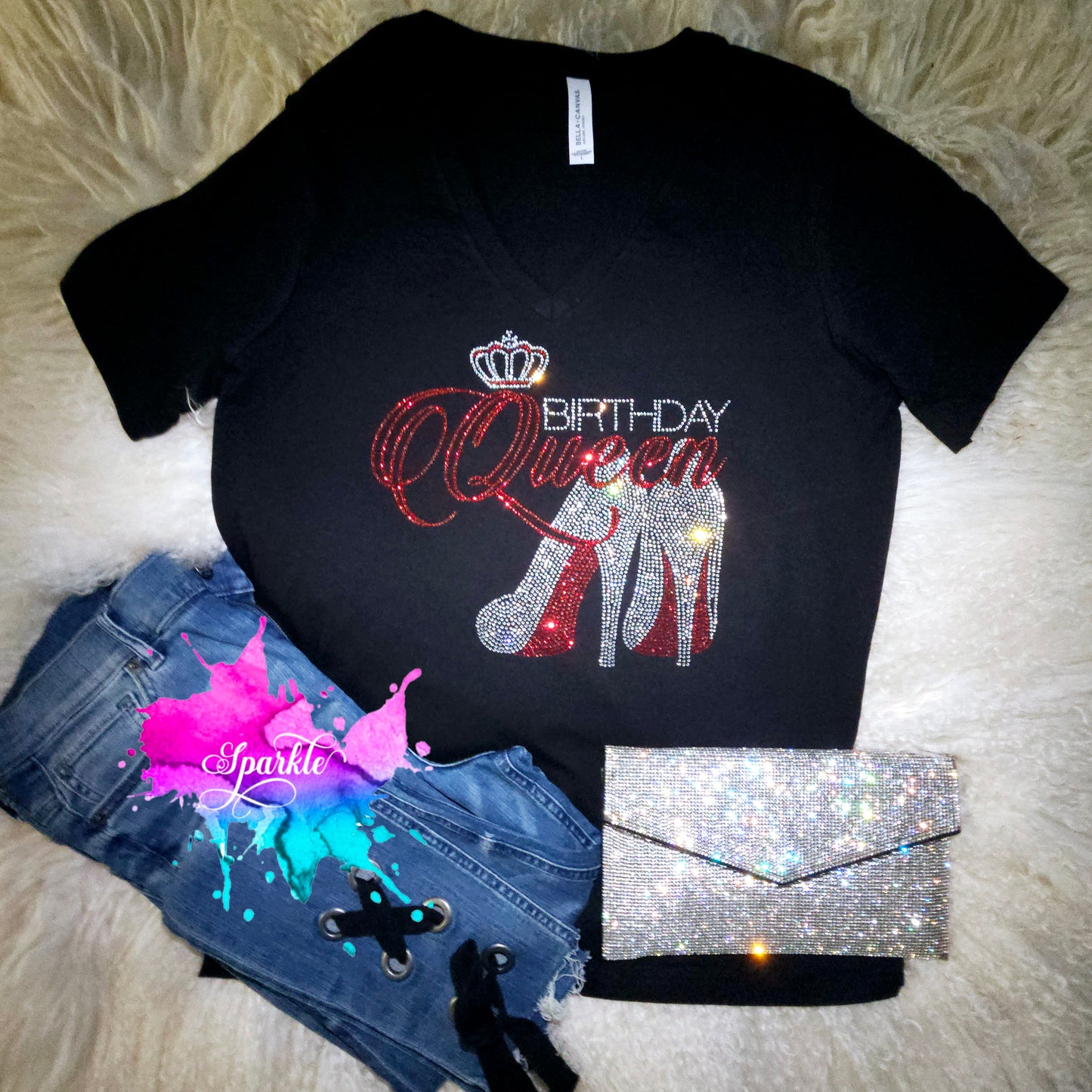 Birthday Queen Crystallized Tee
