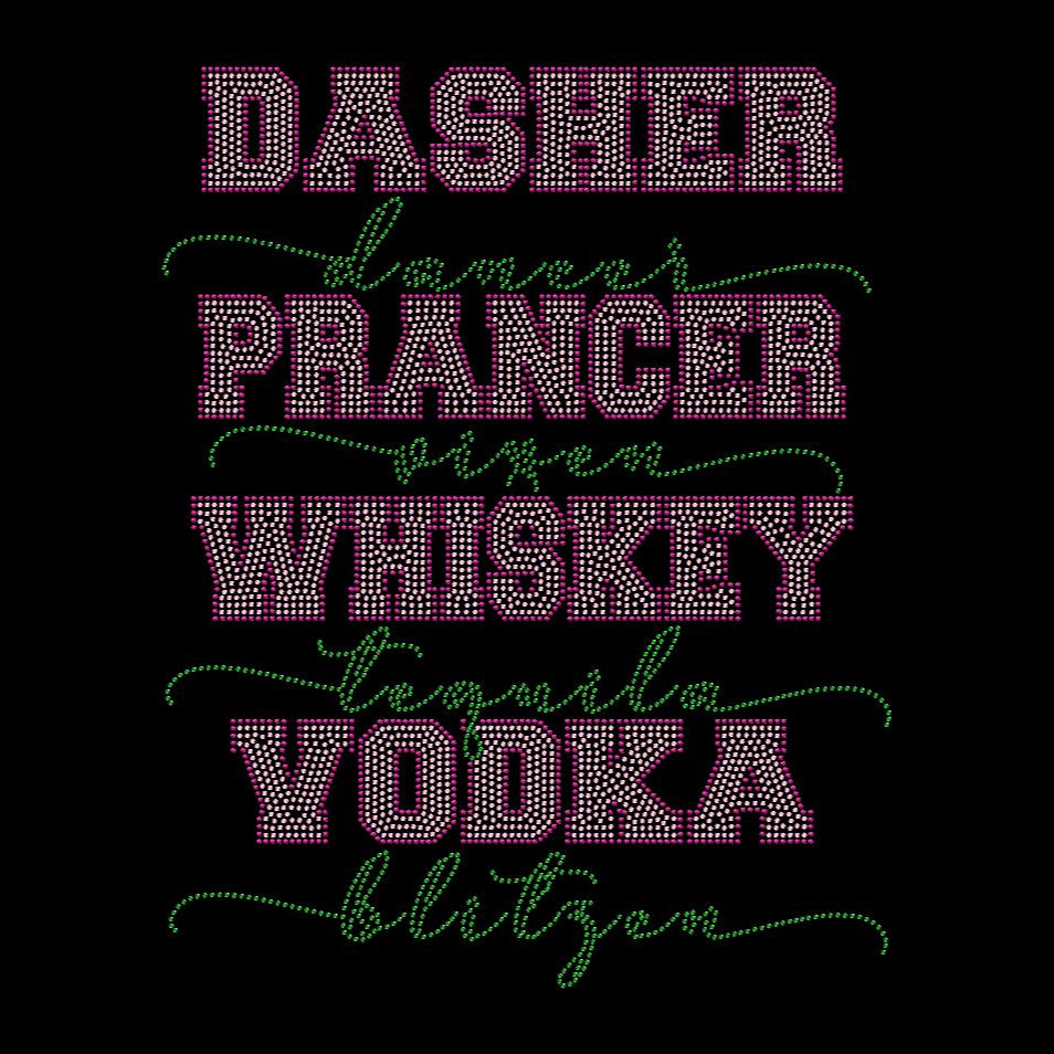 Tipsy Reindeer Rhinestone Tee