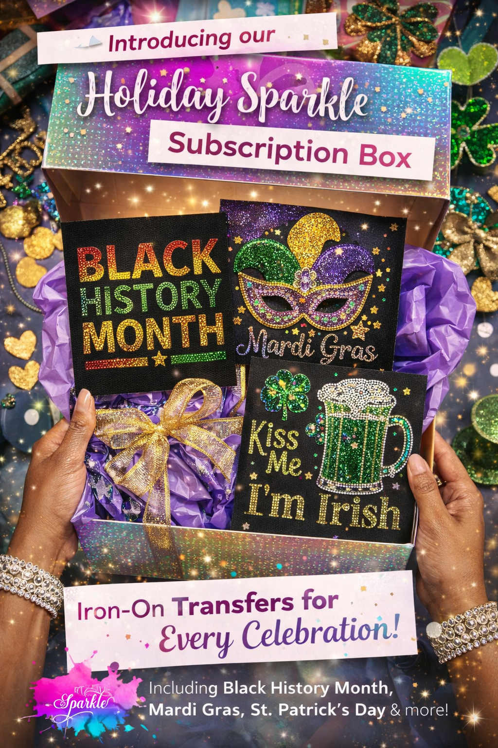 Holiday Iron On Applique Sub Box