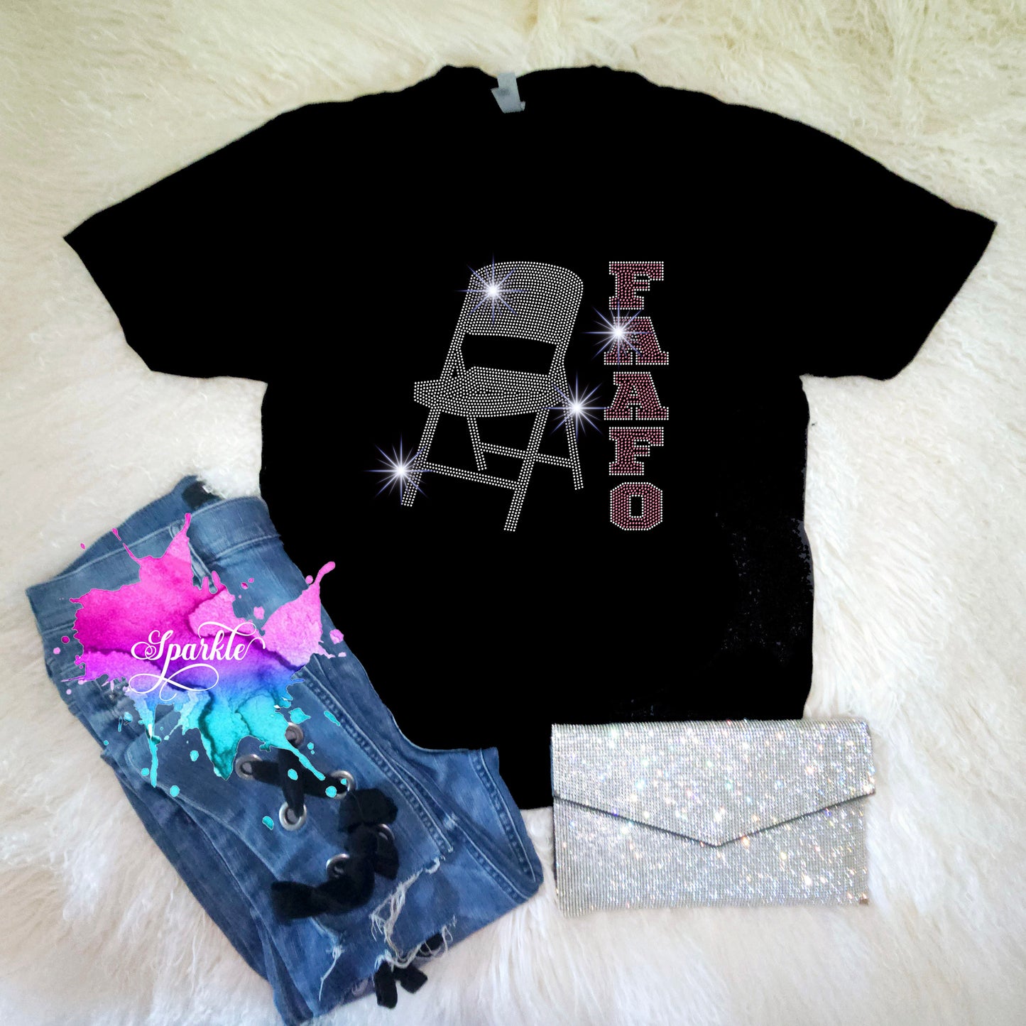 Folding Chair Crystallized Tee