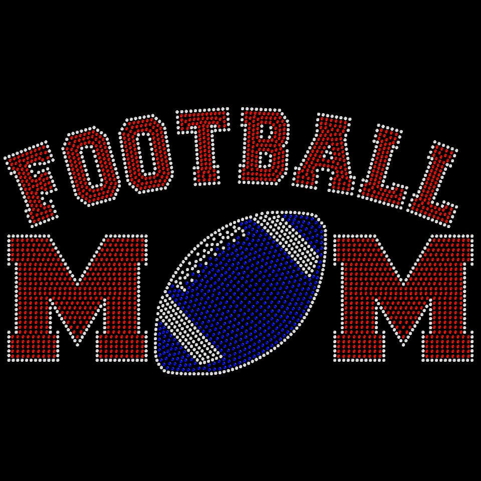 Football Mom Crystallized Tee