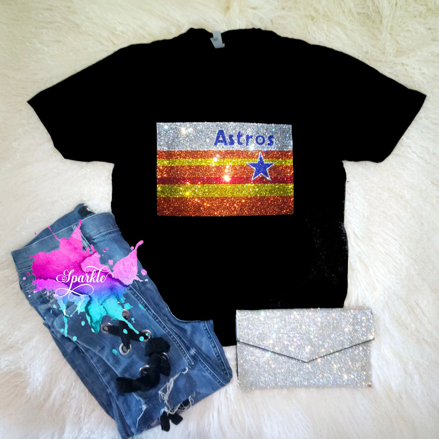 Houston Flag Crystallized Tee