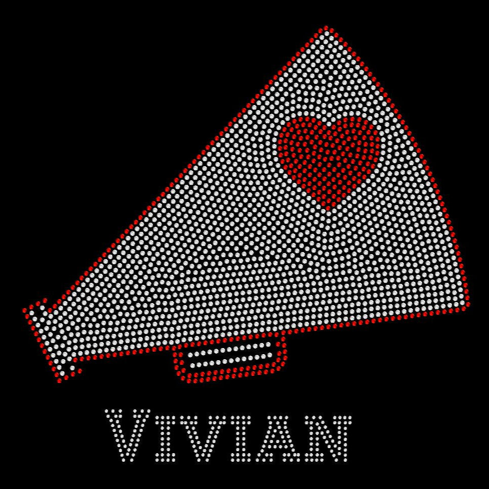 USC Megaphone Rhinestone Tee