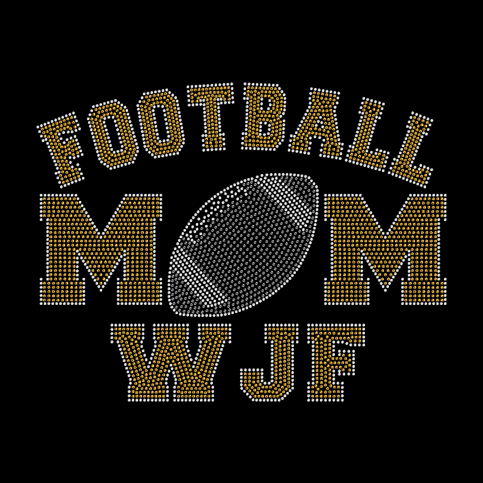 Custom Football Mom Crystallized Tee