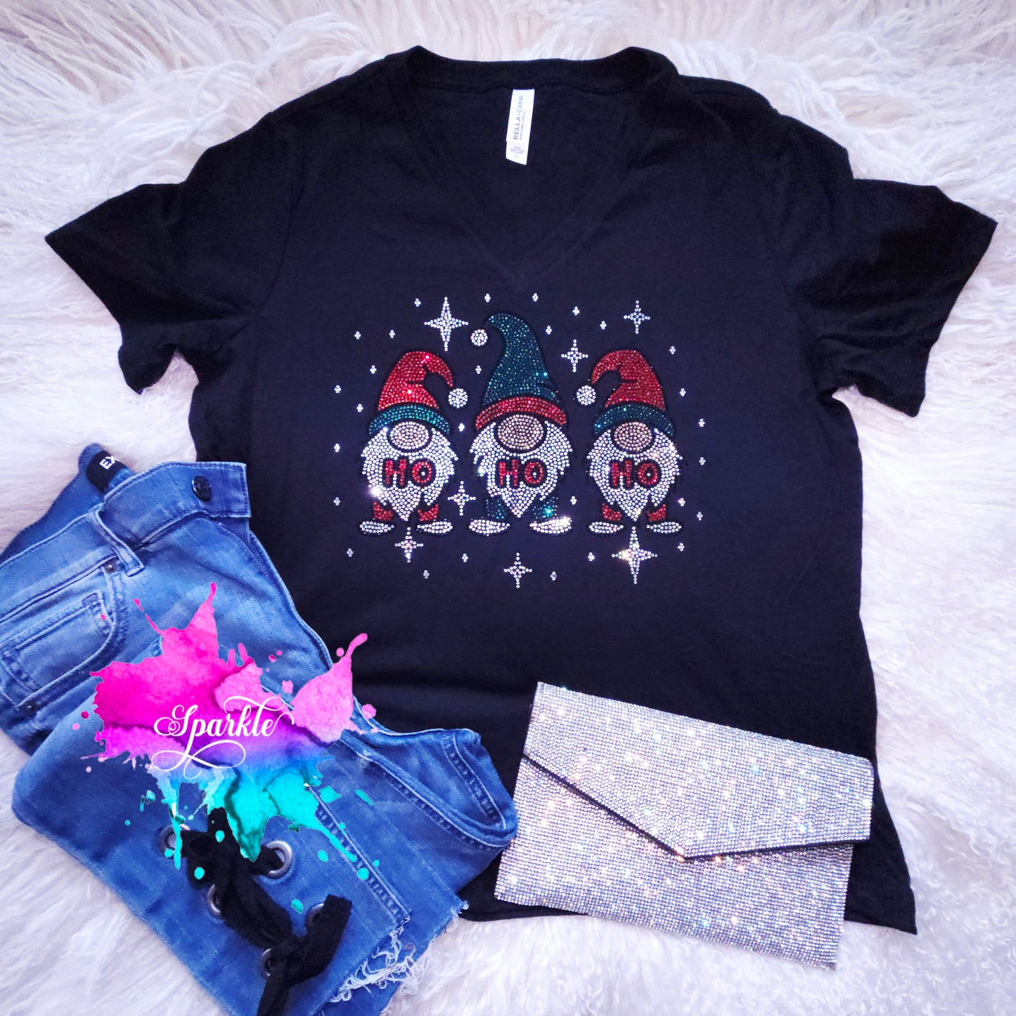 Gnomes Rhinestone Tee