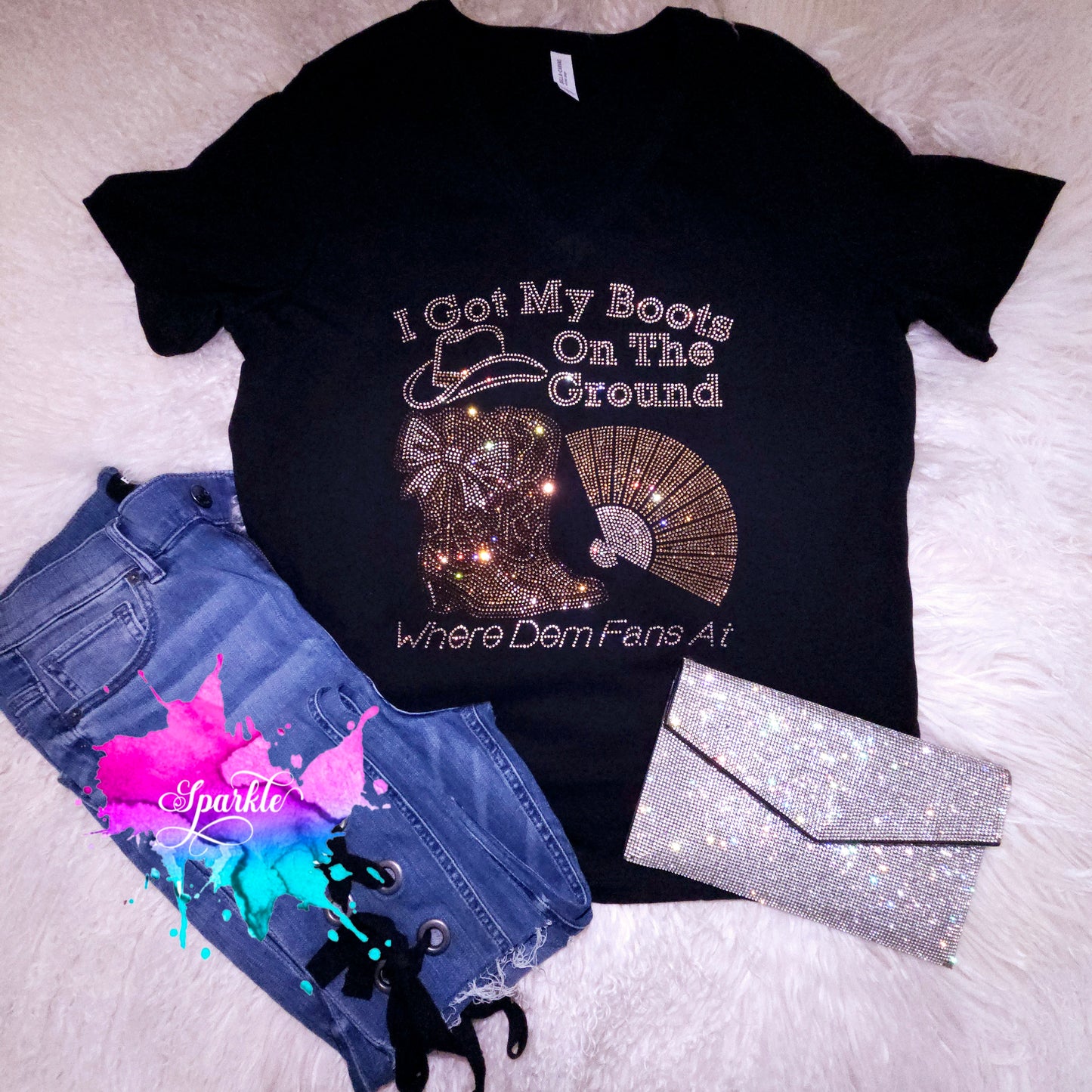 Boots on the Ground Crystallized Tee