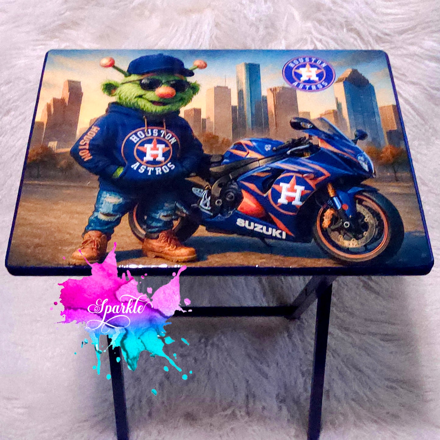 Houston Baseball Customized Folding Tray