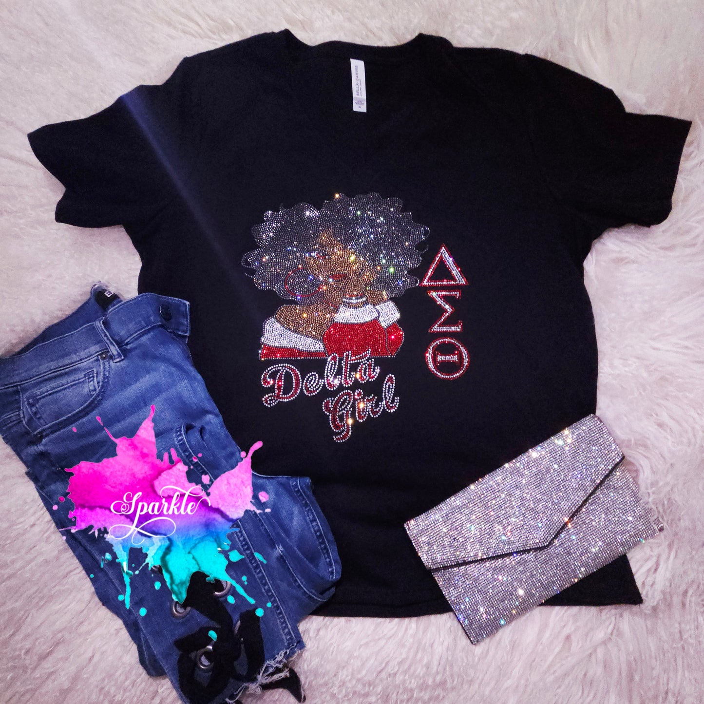 Delta Girl Rhinestone Tee