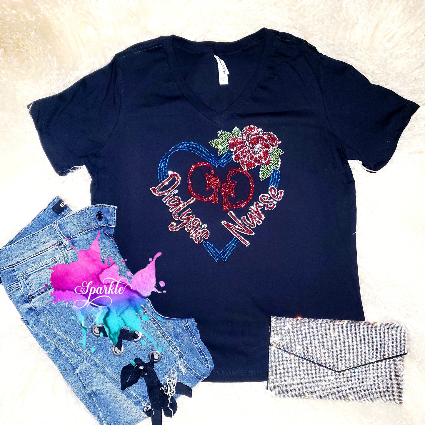 Dialysis Nurse Crystallized Tee