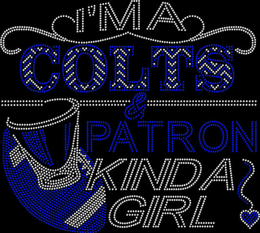 Colts and Patron Crystallized Tee