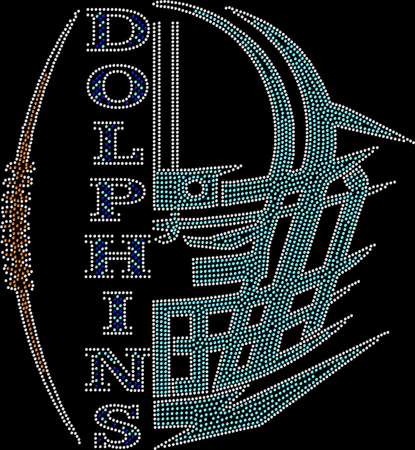 Dolphins Helmet Crystallized Tee