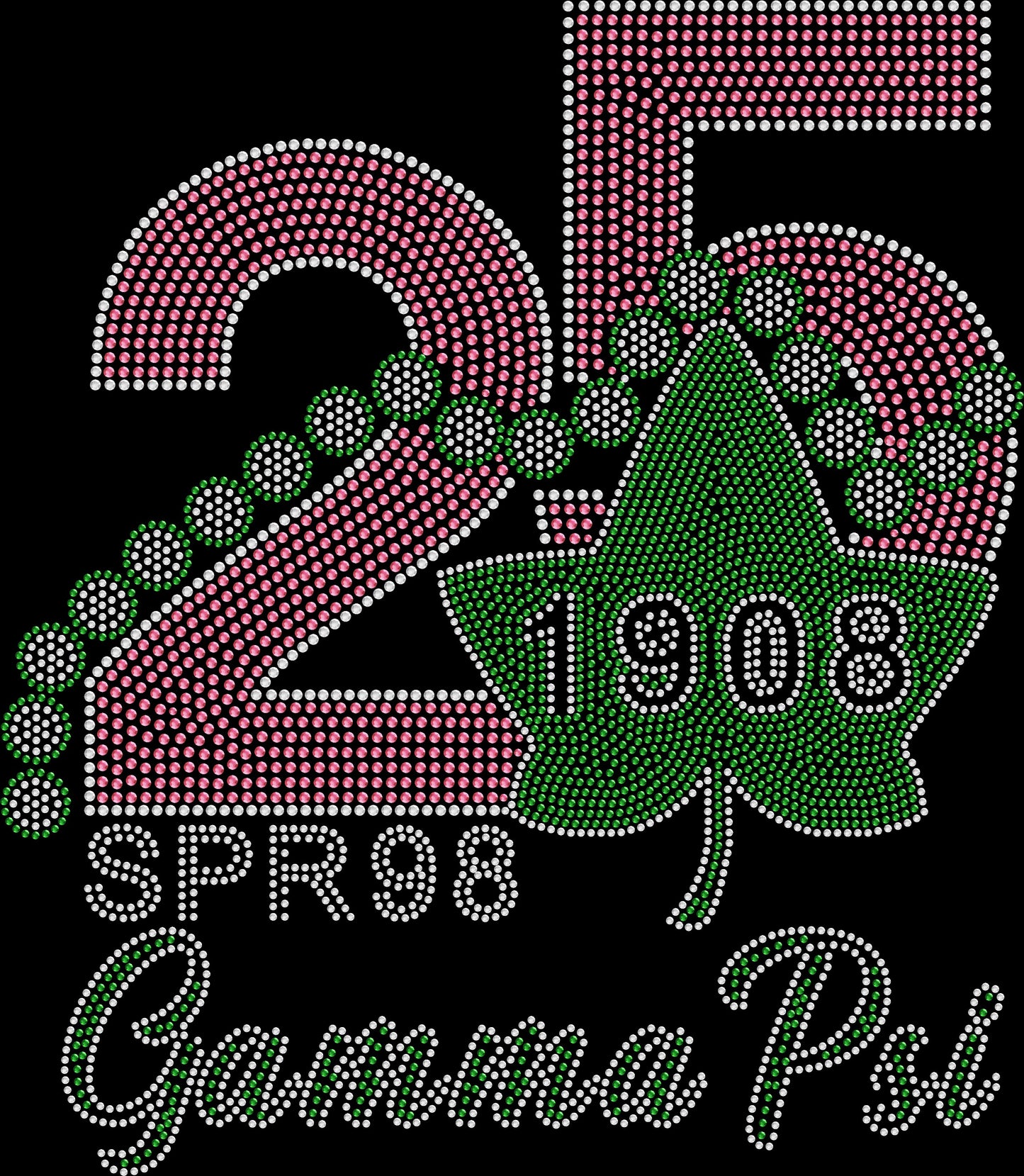 Gamma Psi 25 Years on the Vine Crystallized Tee