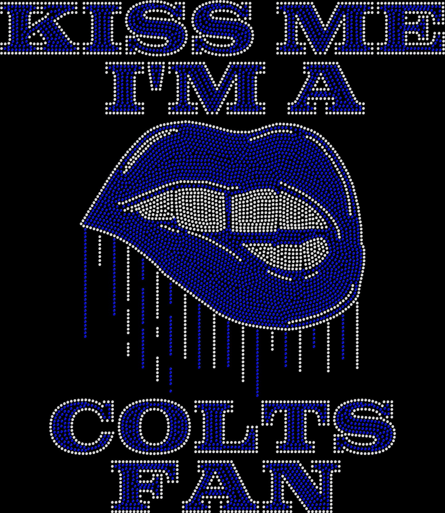 Kiss Me Colts Crystallized Tee