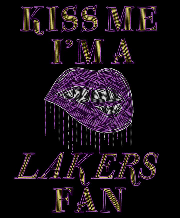 Kiss Me I'm A Lakers Fan Crystallized Tee