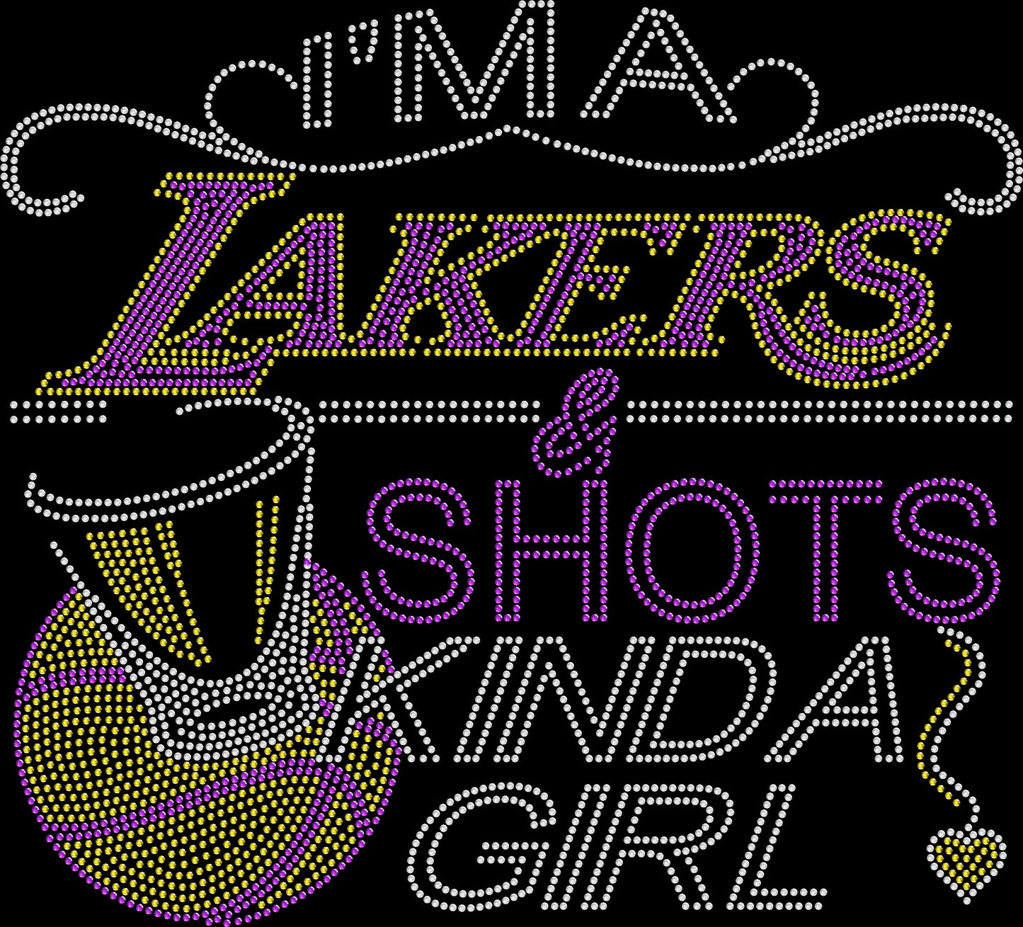Lakers and Shots Crystallized Tee