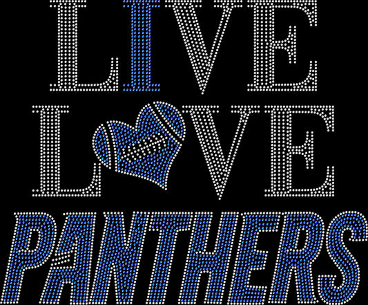 Live Love Panthers Crystallized Tee