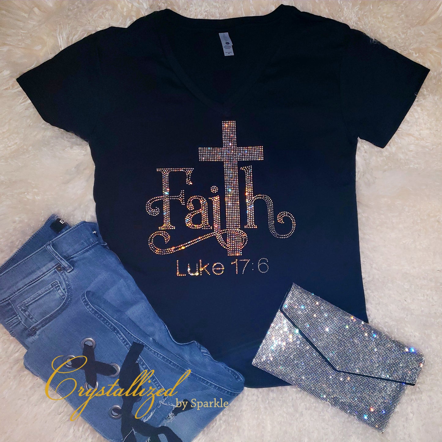 Faith Rhinestone Tee