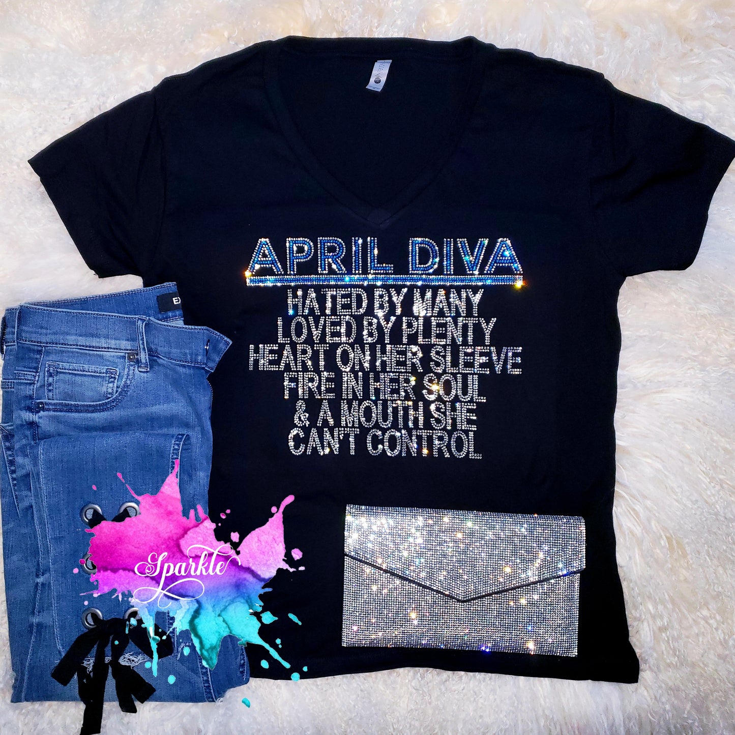 April Diva Crystallized Tee