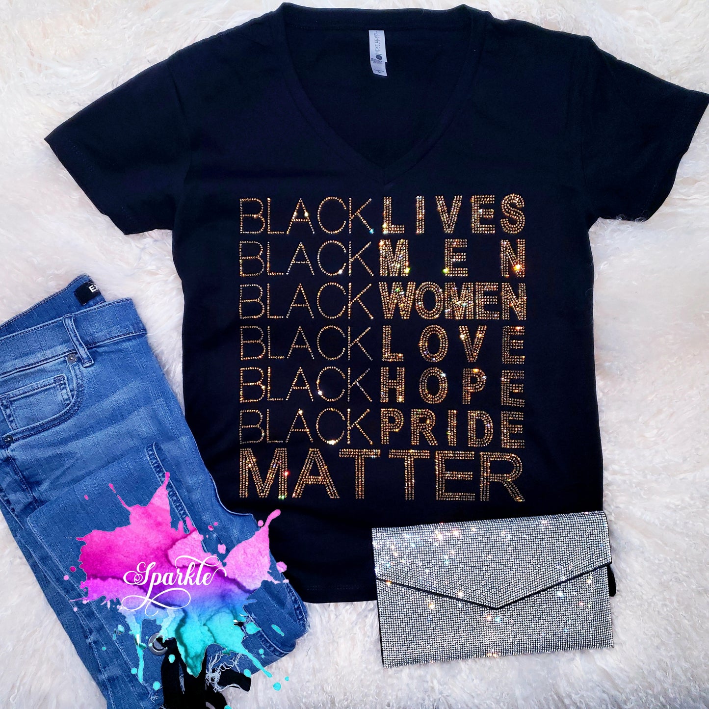 Black Lives Matter Crystallized Tee