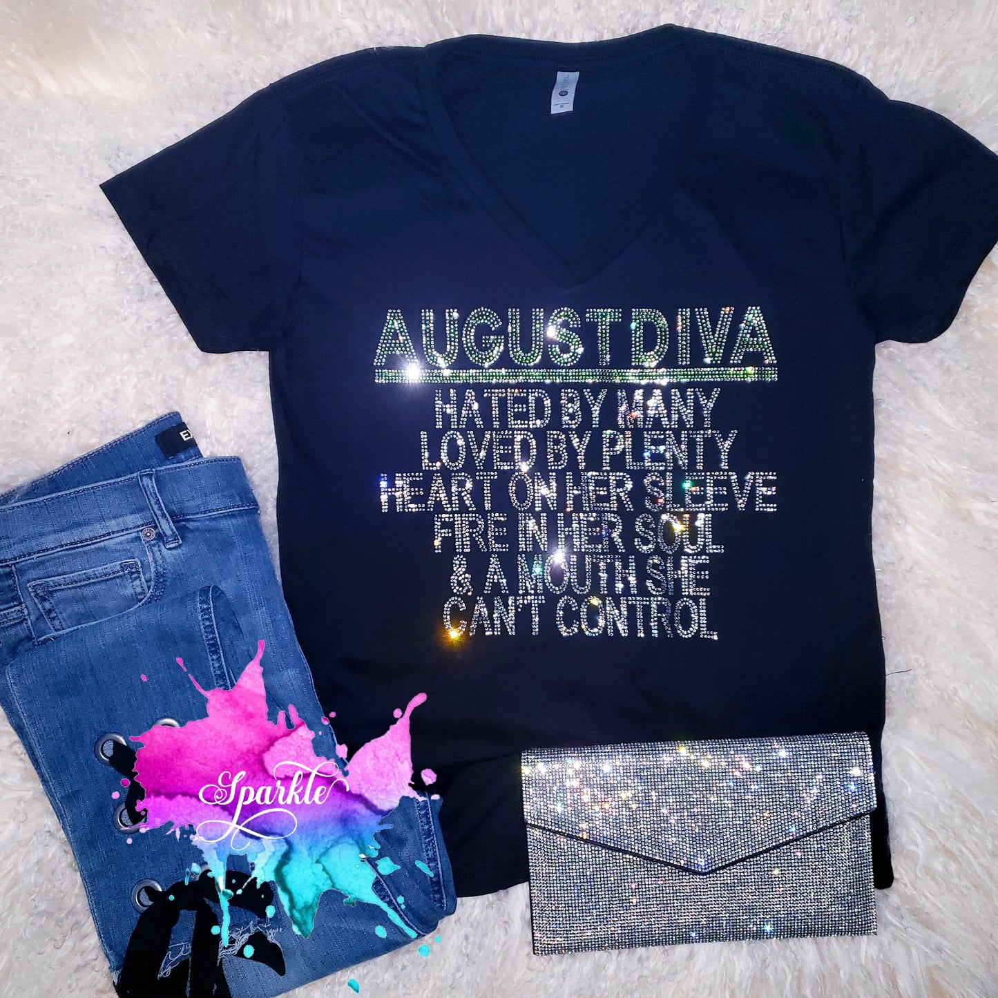 August Diva Crystallized Tee