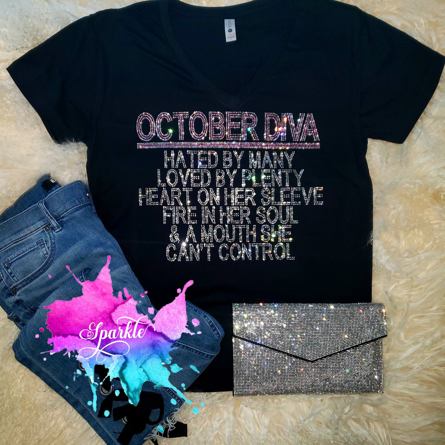 October Diva Crystallized Tee