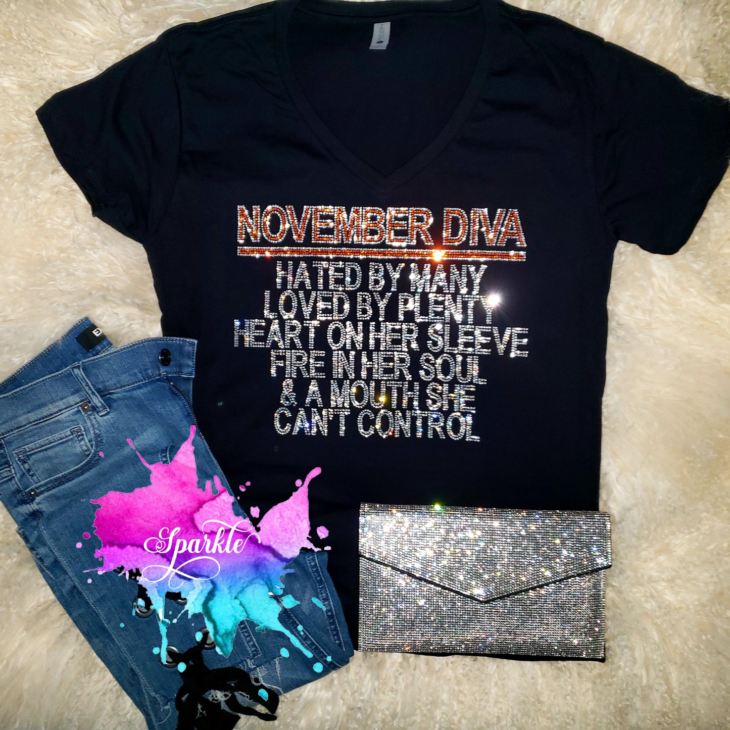 November Diva Crystallized Tee