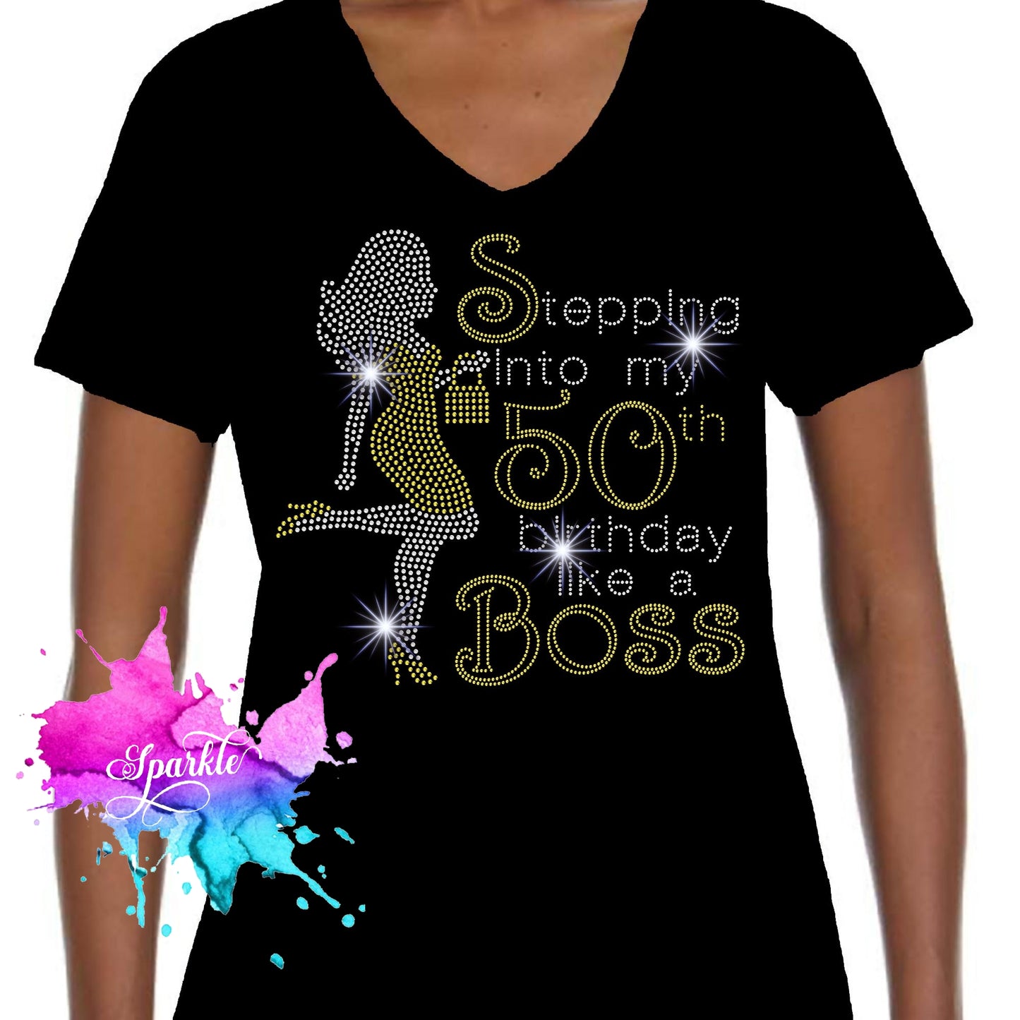 Stepping Into My Birthday Crystallized Tee