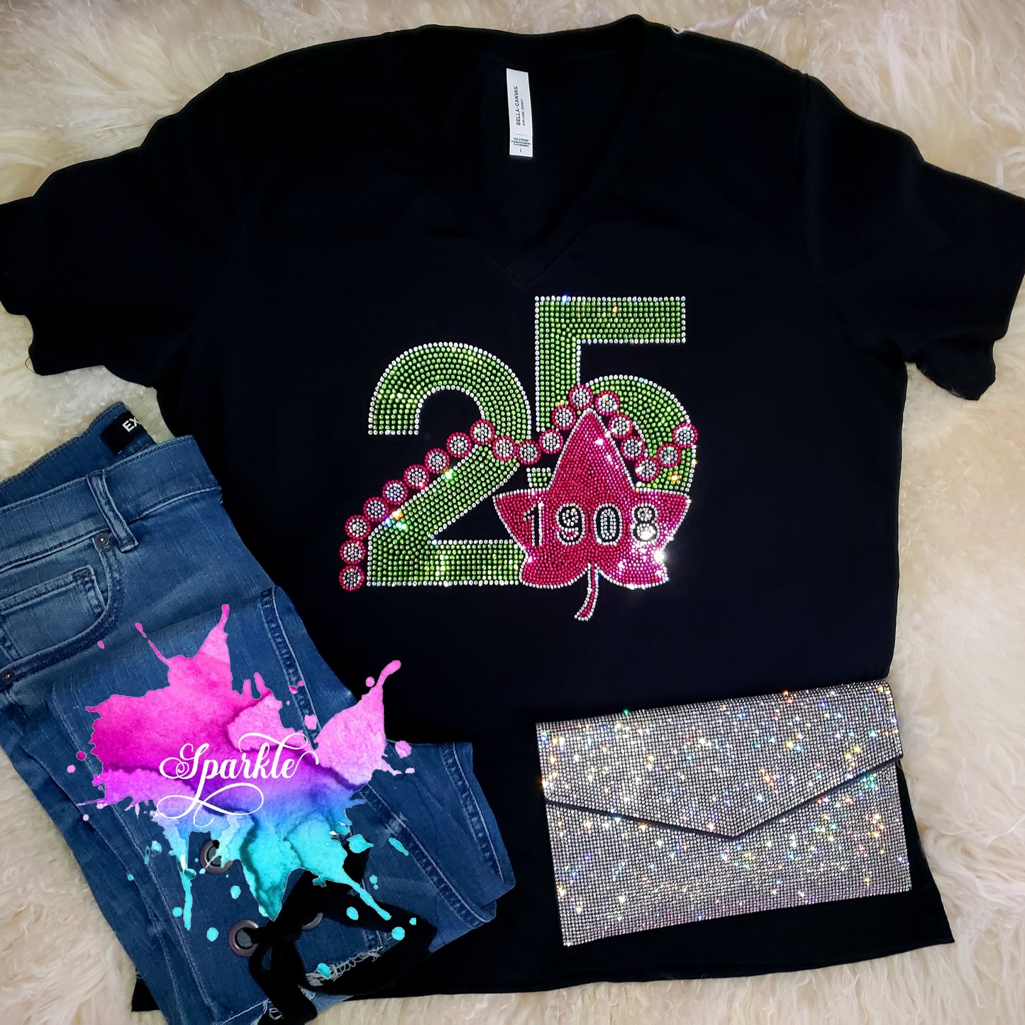 25 Years on the Vine Rhinestone Tee