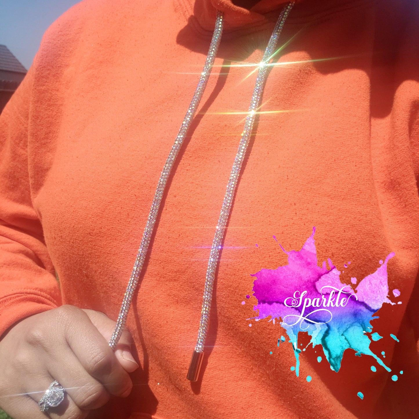 Crystallized Hoodie Cord
