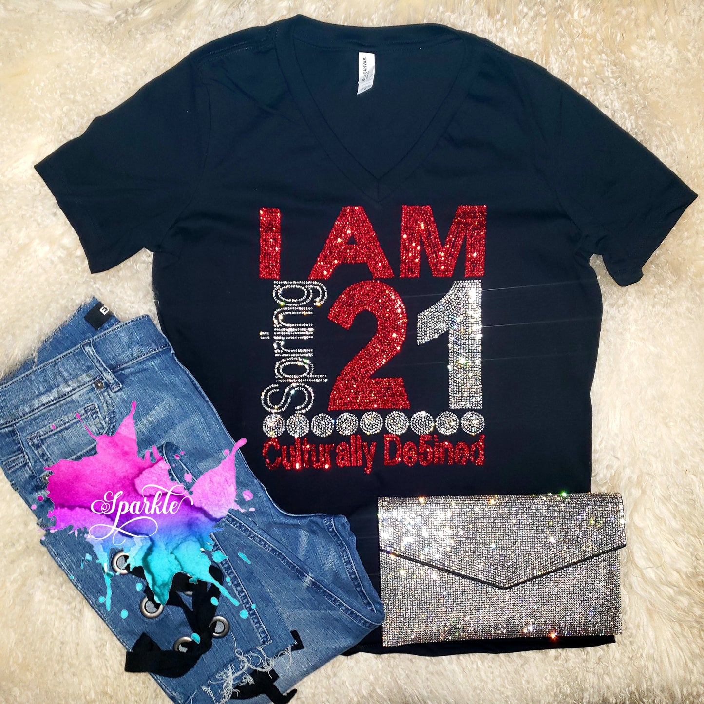 I Am Cross Year Crystallized Tee