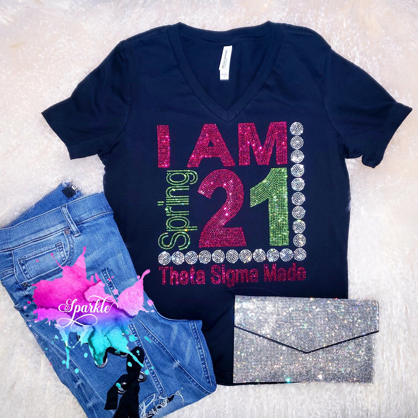 I Am Cross Year Crystallized Tee