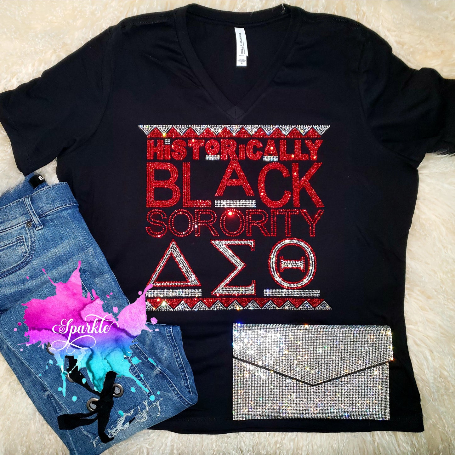 Historically Black Rhinestone Tee