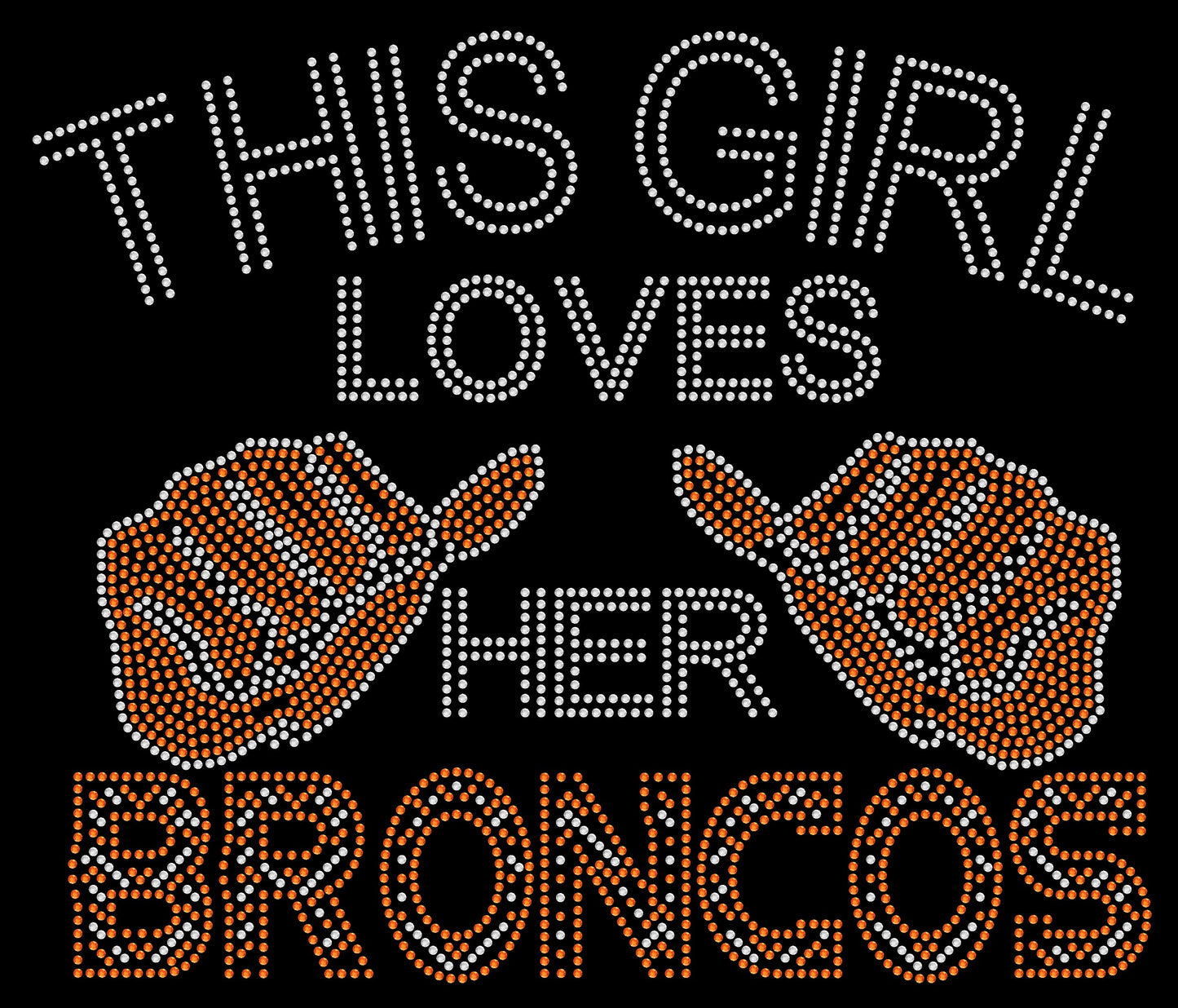 Loves Broncos Crystallized Tee