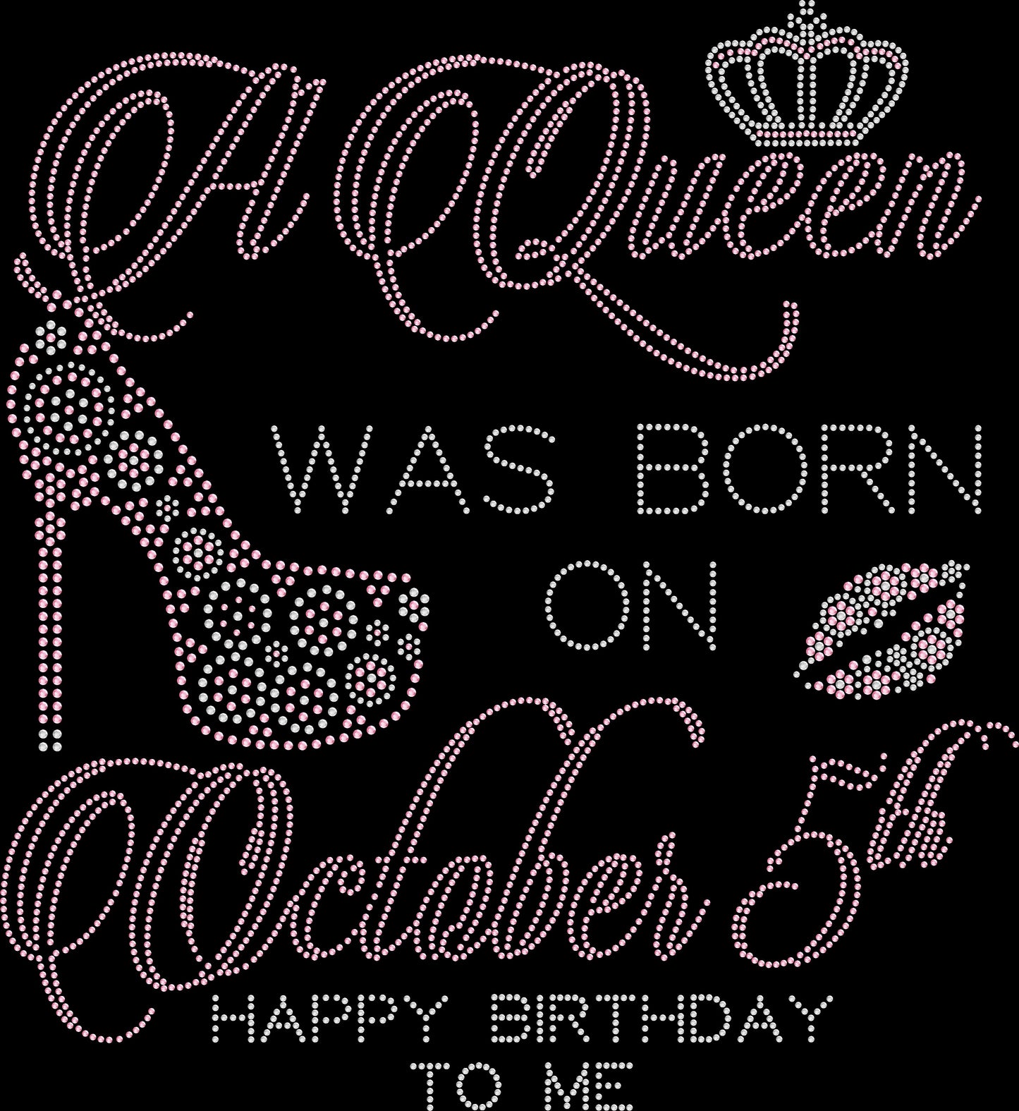 A Queen Was Born Crystallized Tee