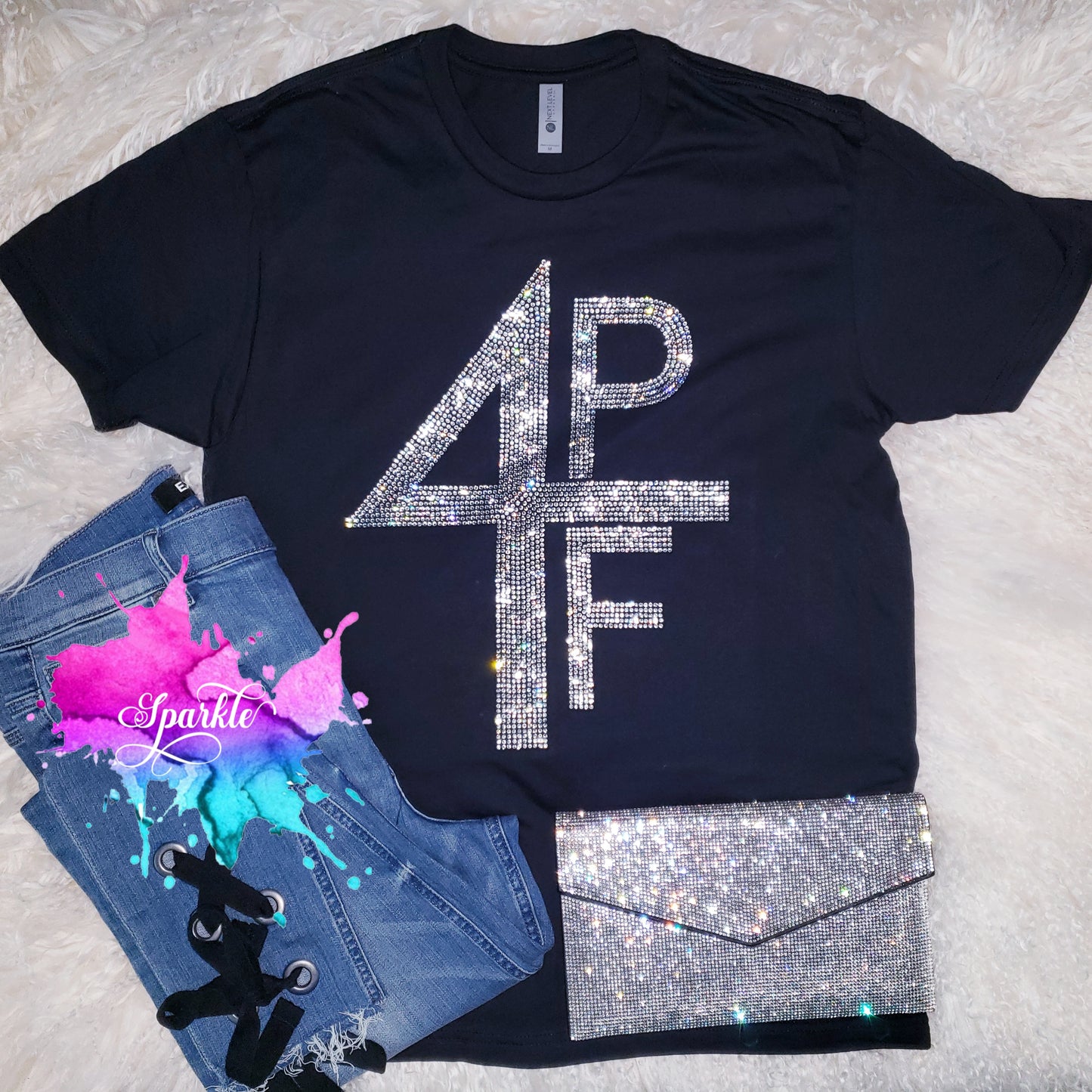 4 PF Crystallized Rhinestone Tee