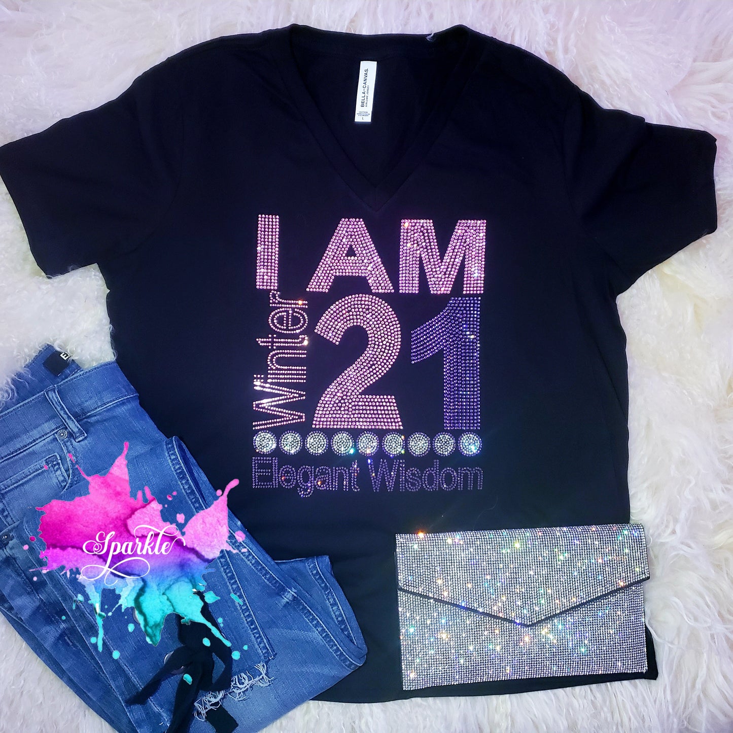 I Am Cross Year Crystallized Tee