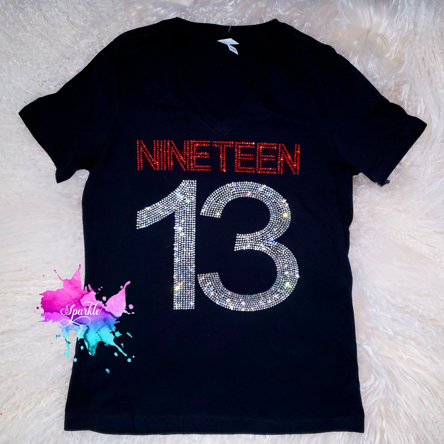 Crimson & Cream Established Rhinestone Tee