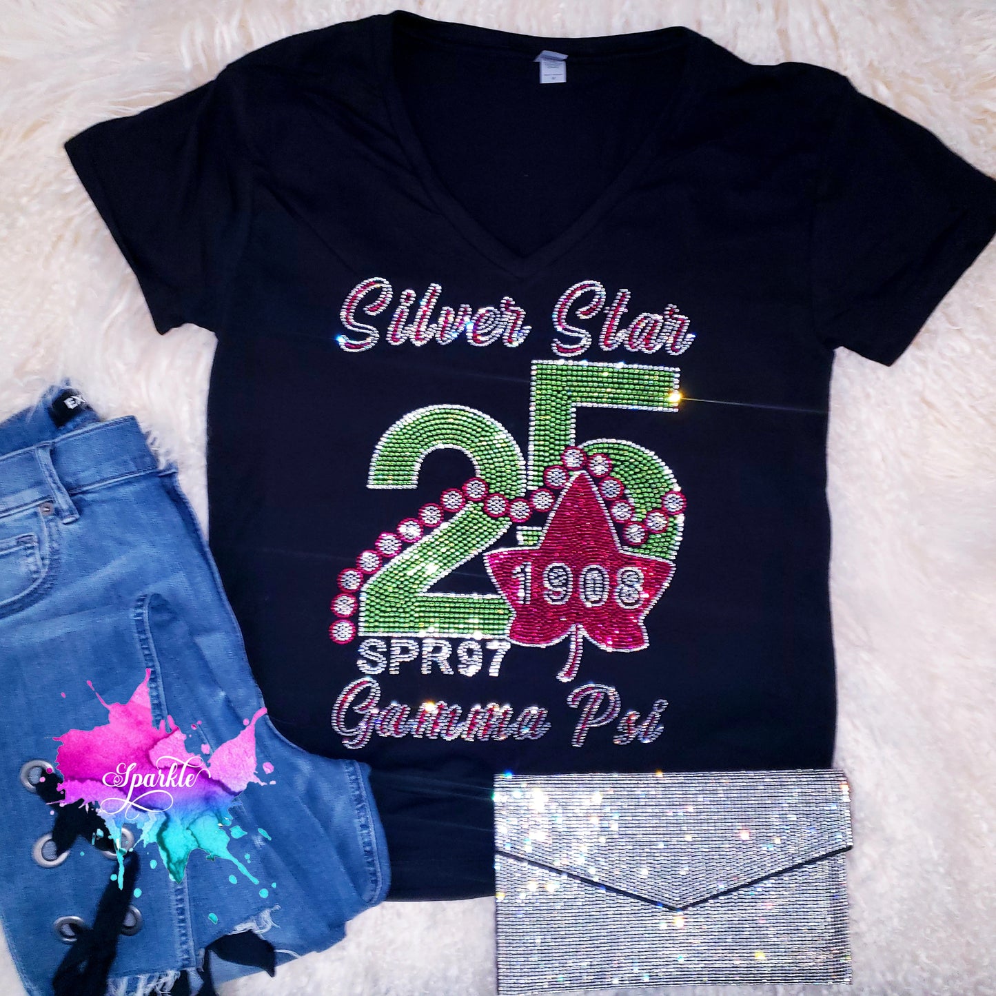 25 Years on the Vine Rhinestone Tee