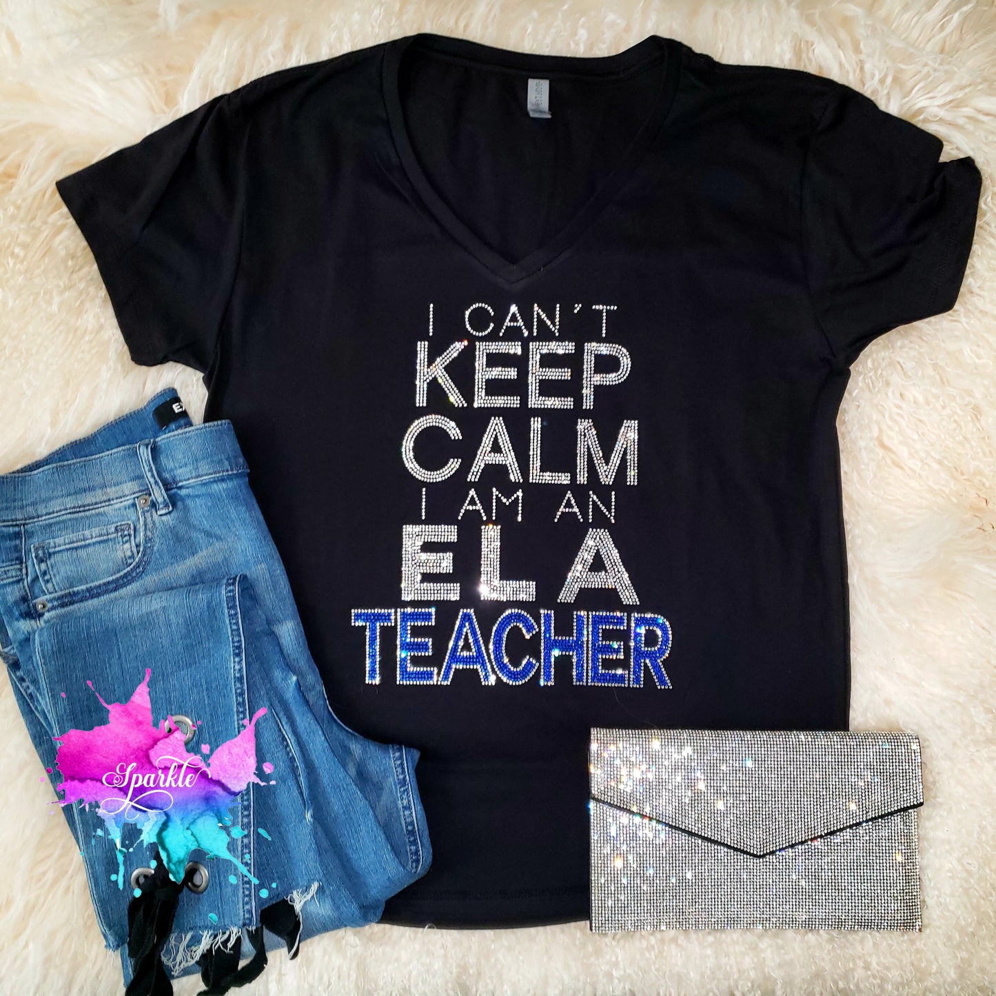 ELA Teacher Crystallized Tee
