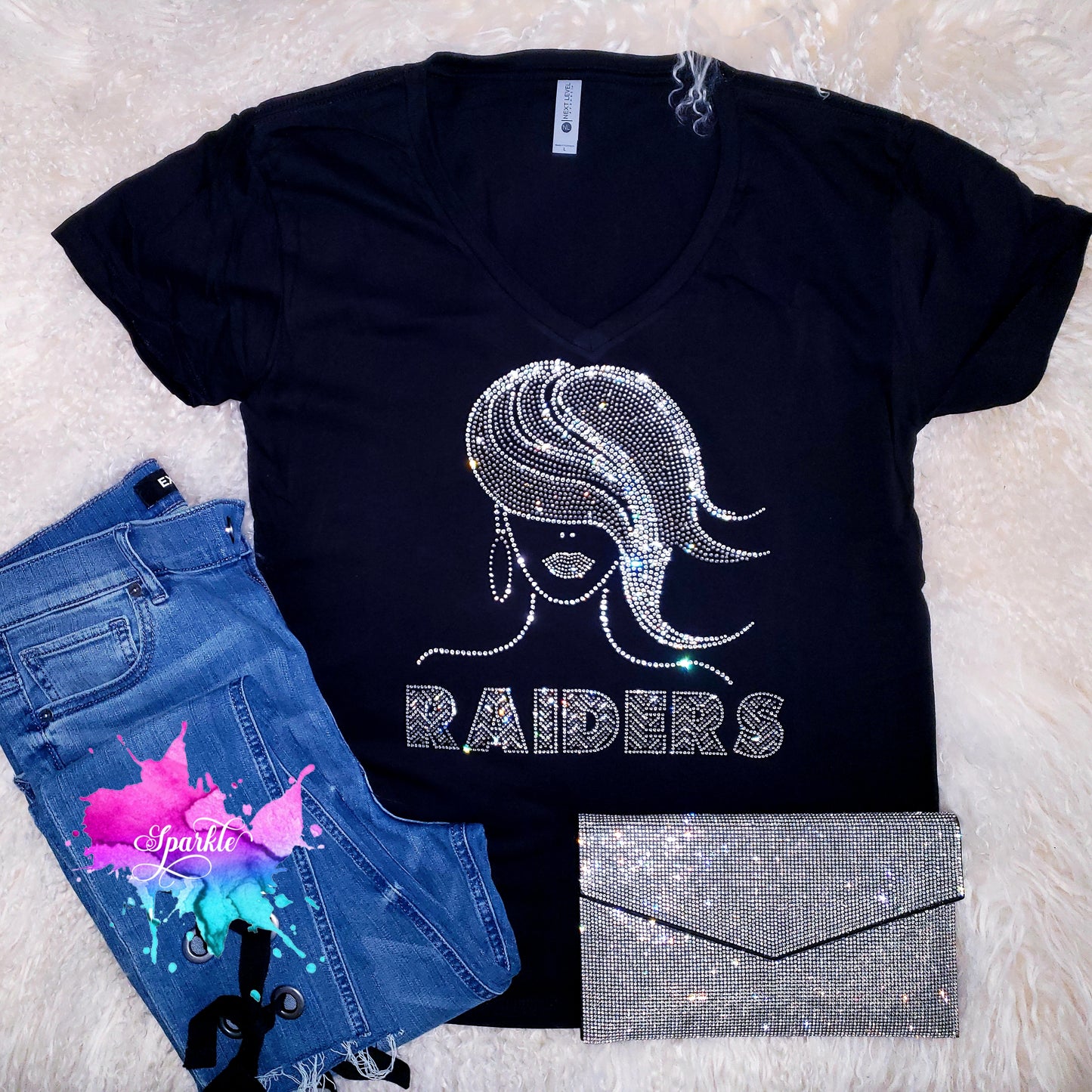Raiders Lady Crystallized Tee