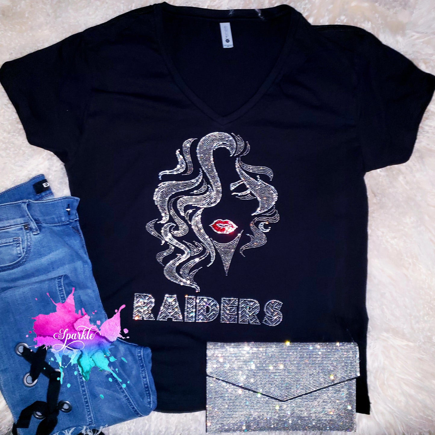 Raiders Lady Crystallized Tee
