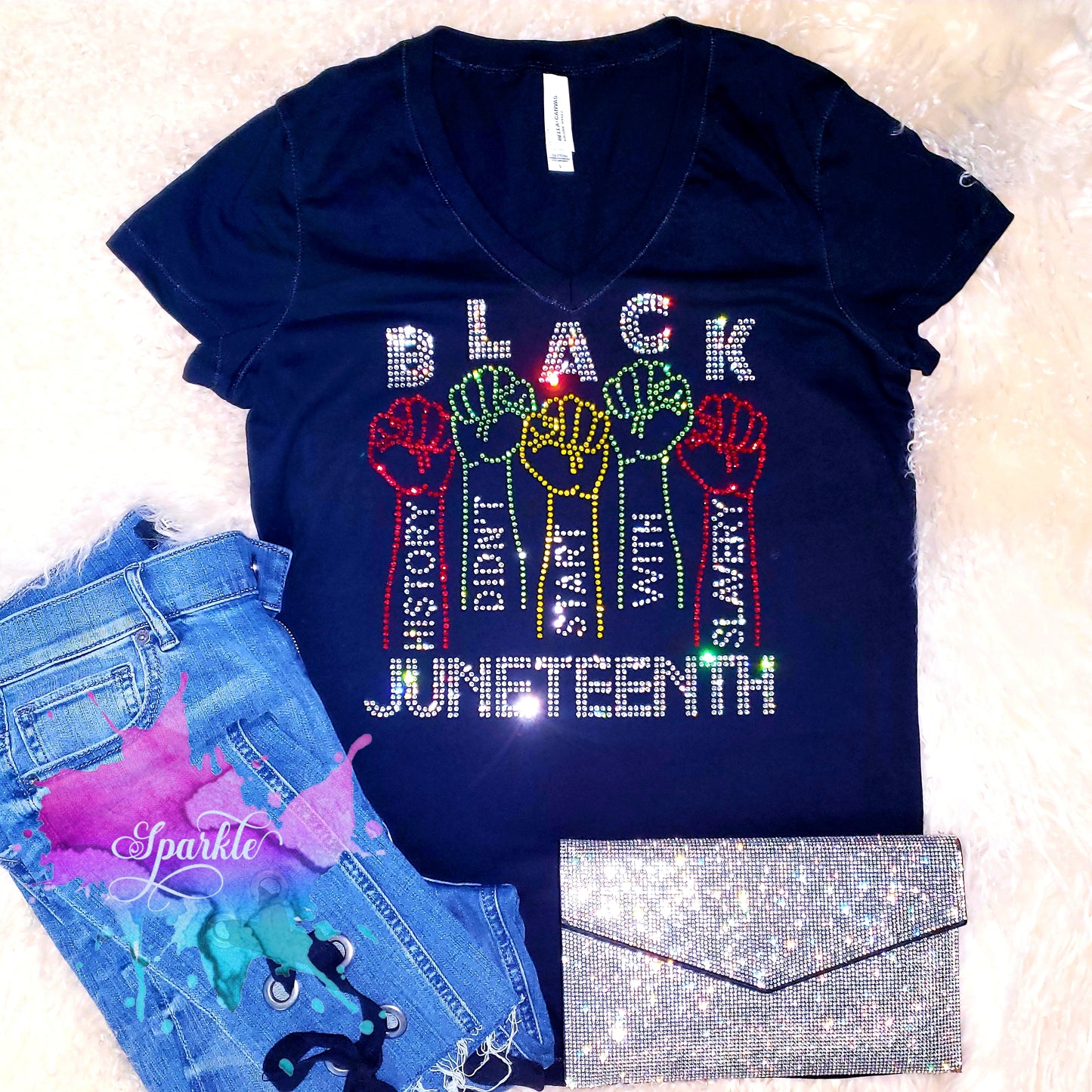 Juneteenth Crystallized Tee