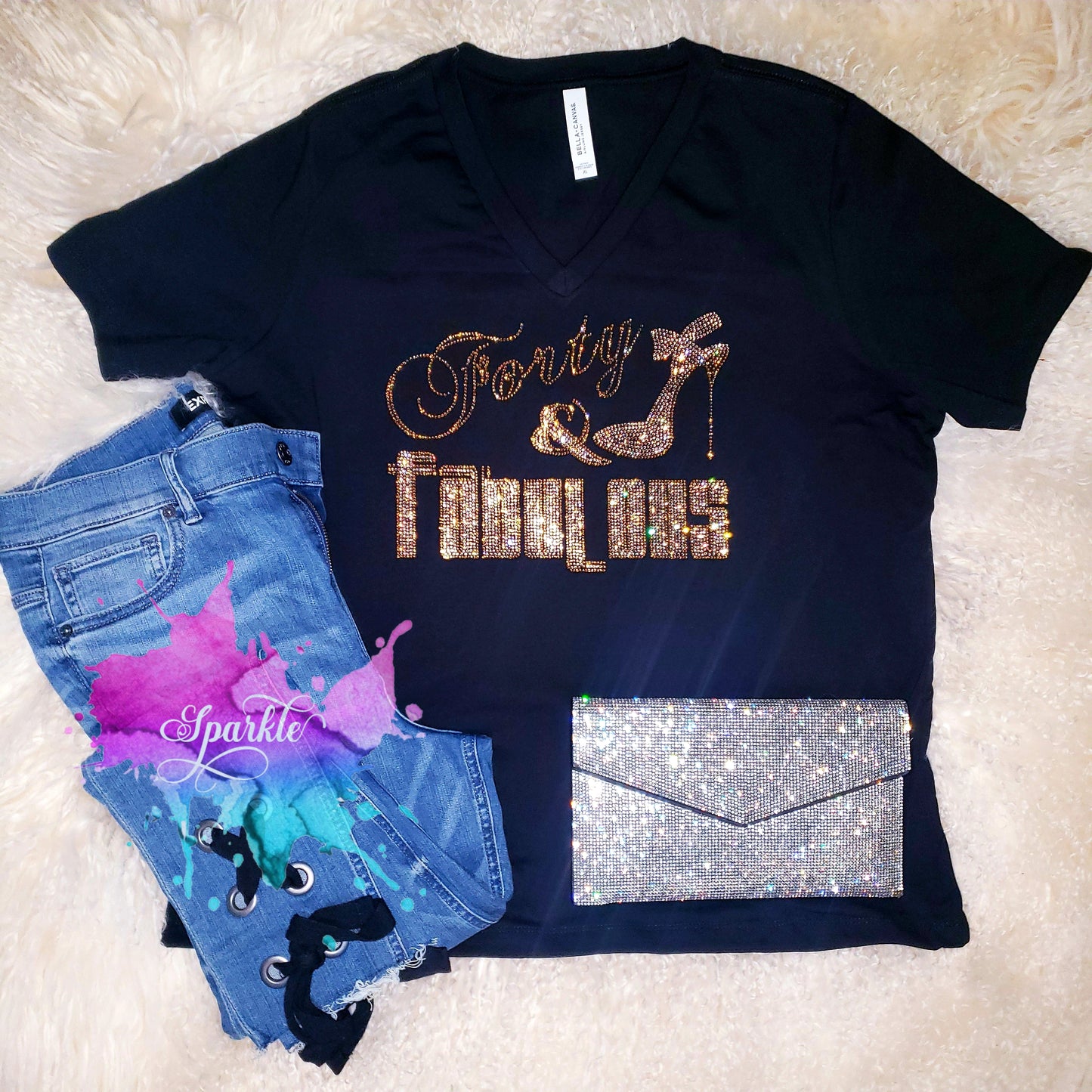 40 & Fabulous Crystallized Tee