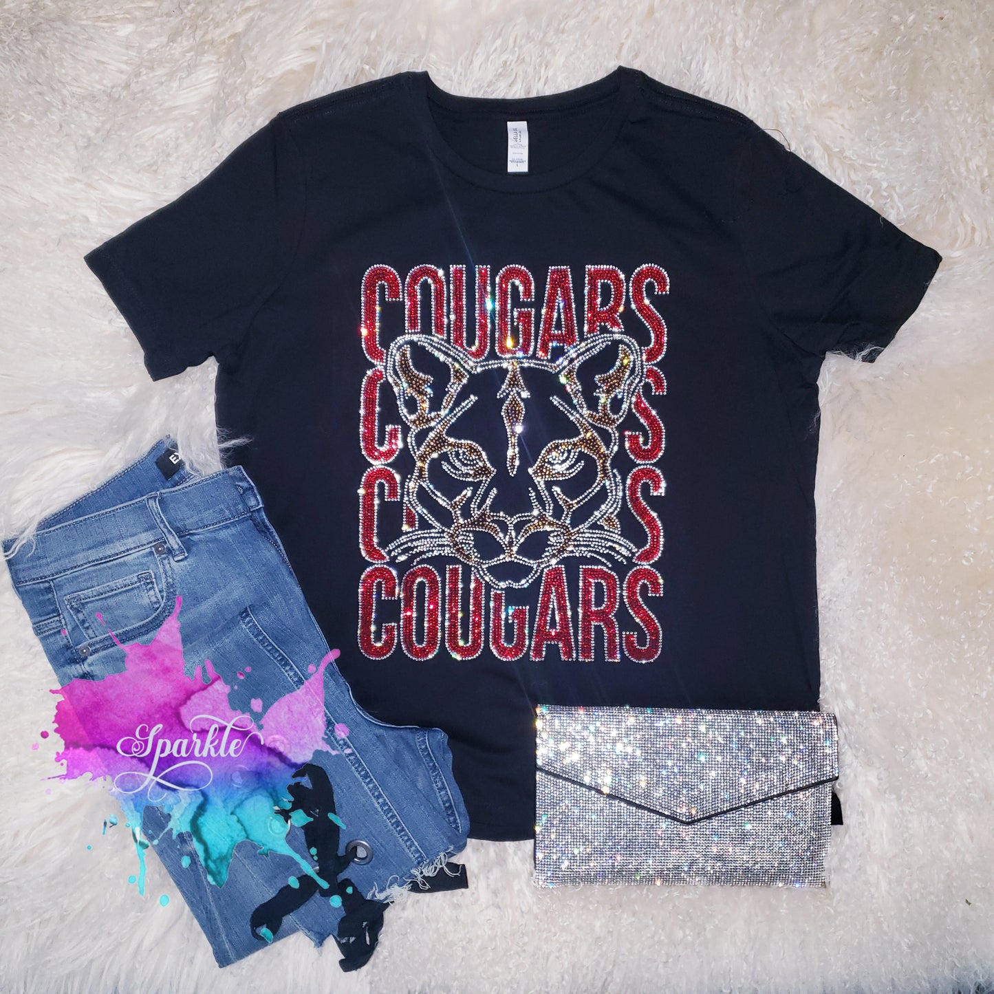 Cougars Crystallized Tee
