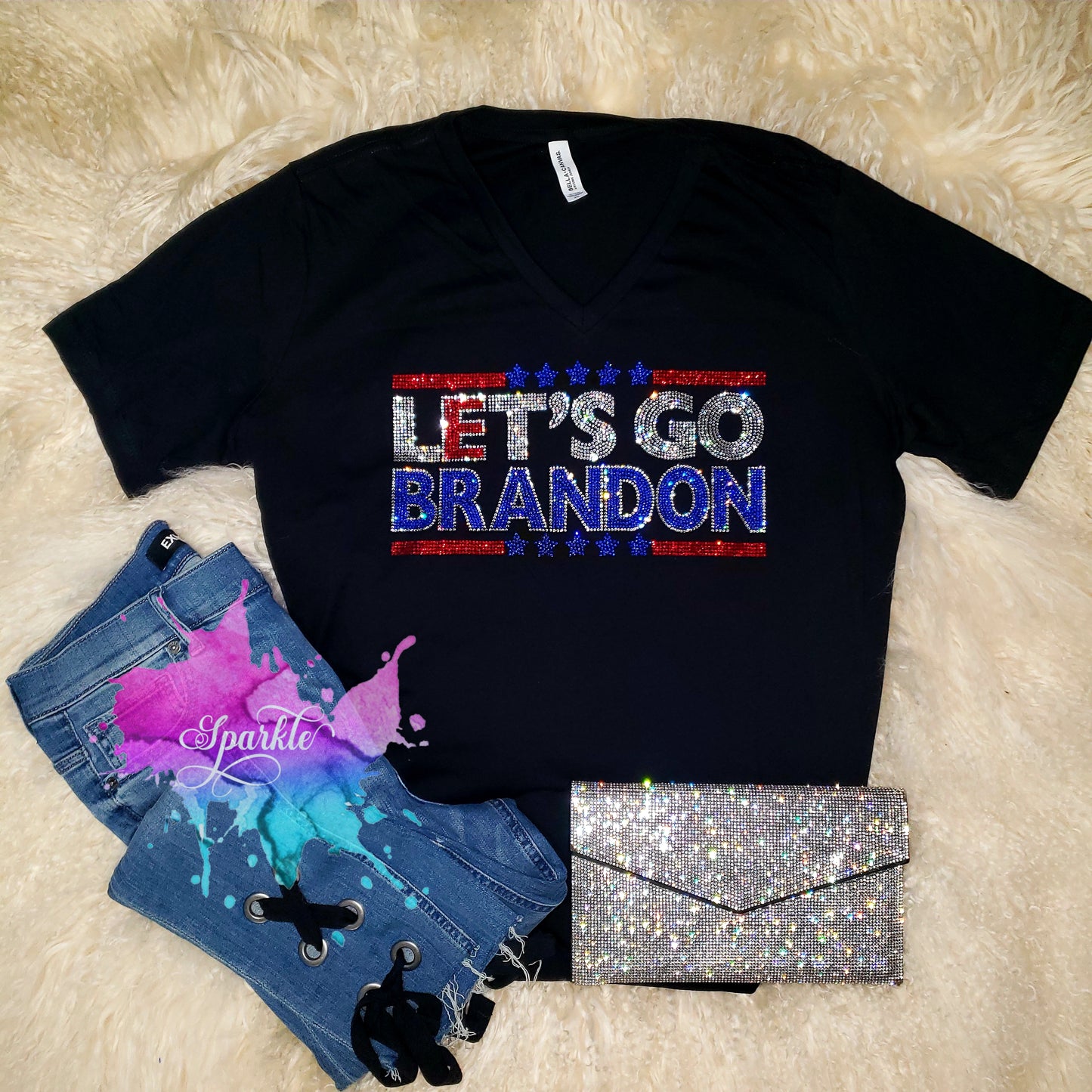 Let's Go Brandon Crystallized Tee
