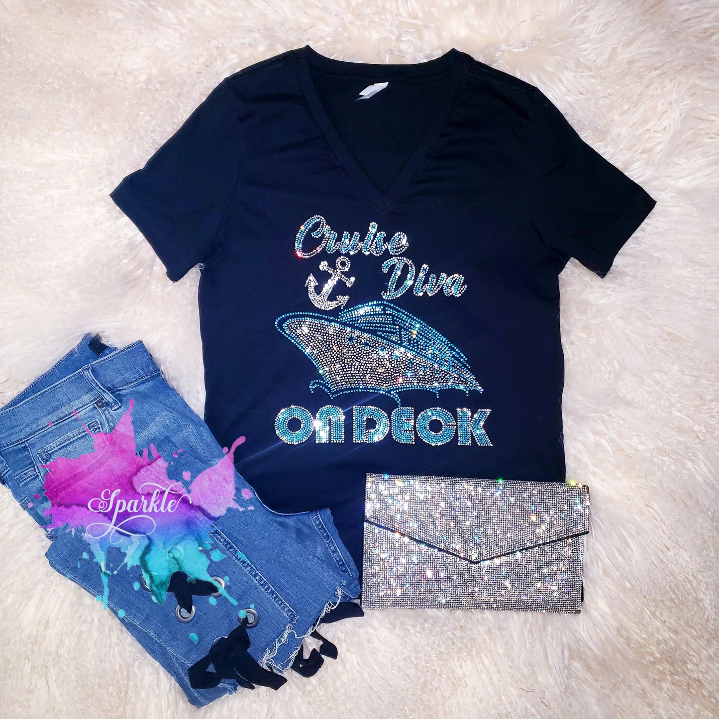 Cruise Diva Crystallized Tee
