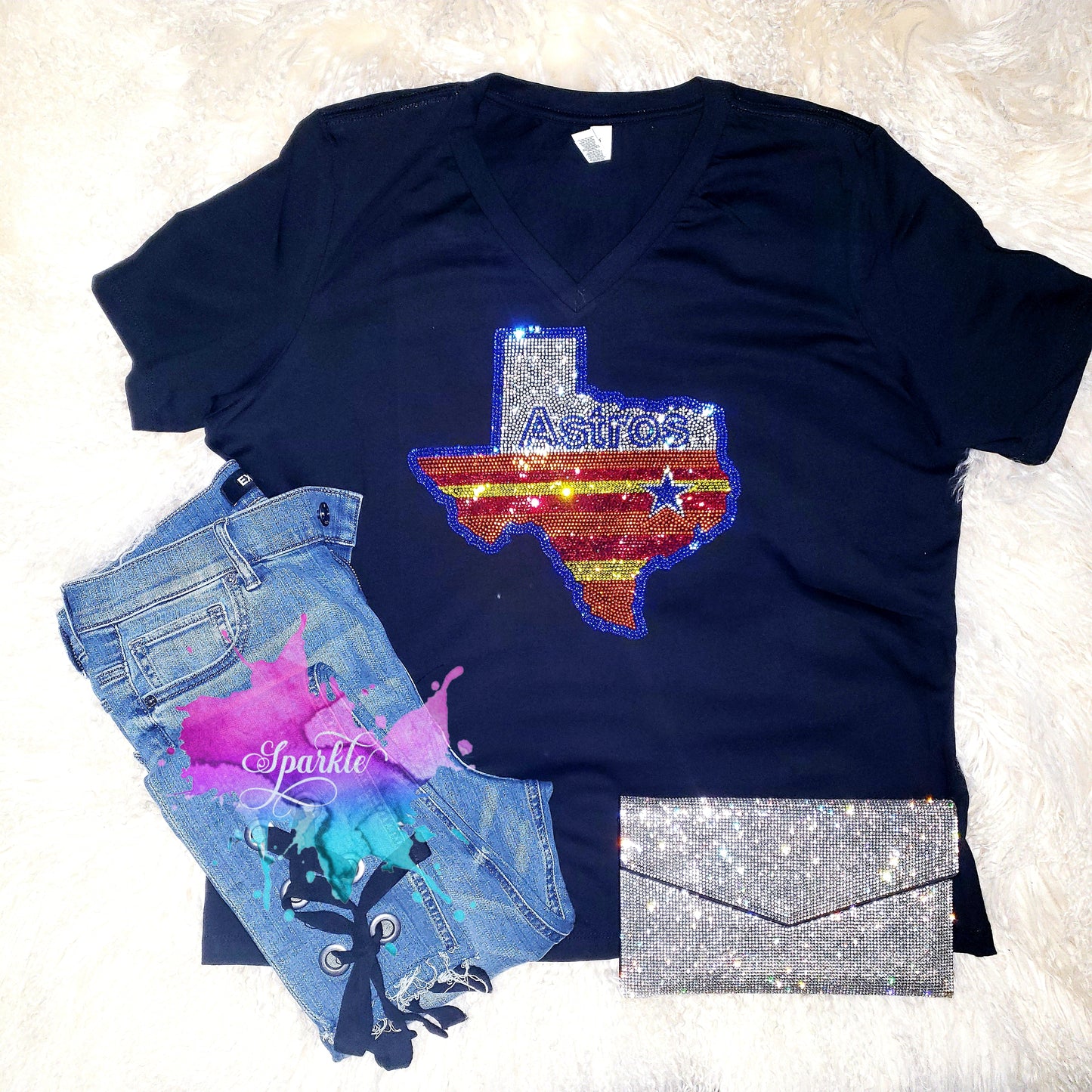 Houston Texas Crystallized Tee