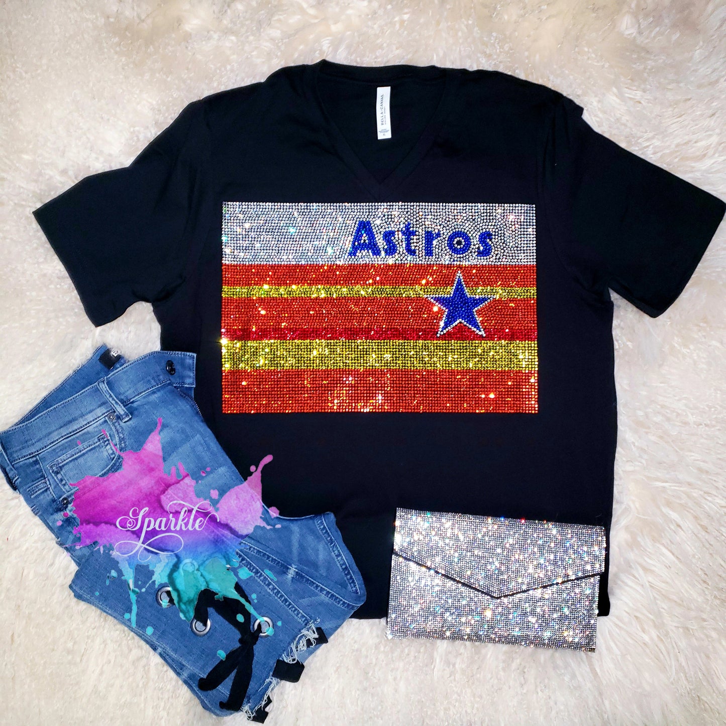 Houston Jersey Unisex Crystallized Tee