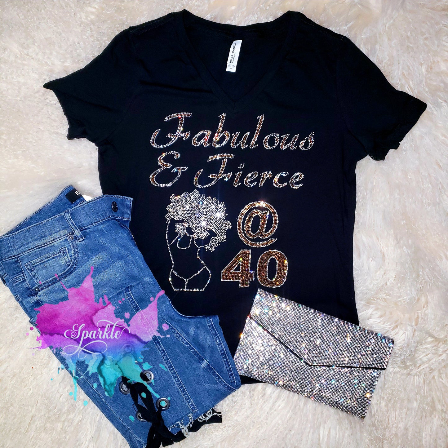 Fabulous @ 40 Crystallized Tee